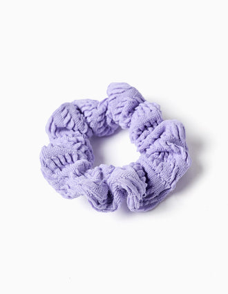 Bikini avec volants + chouchou pour fille, lilas/orange