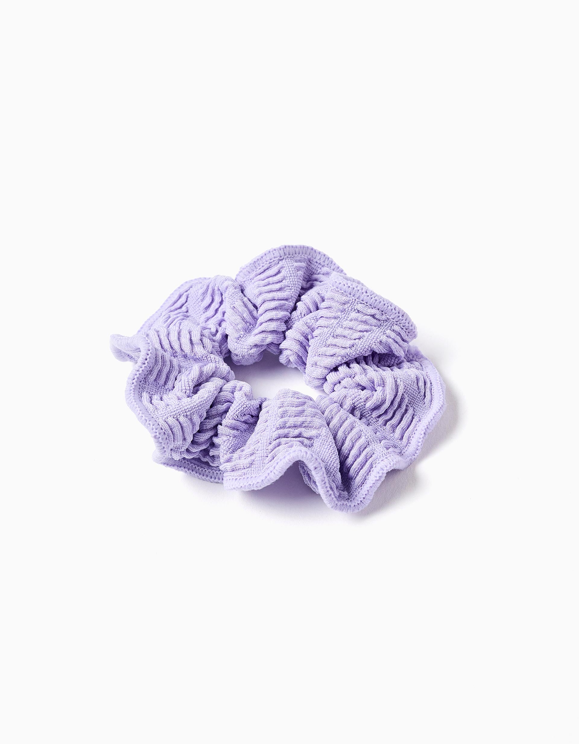 Maillot de bain avec découpe + chouchou pour fille, lilas/orange