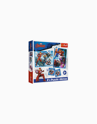 Puzzle 2en1 Trefl 30/48 Pzs 'Heroes in the Action' 3A+