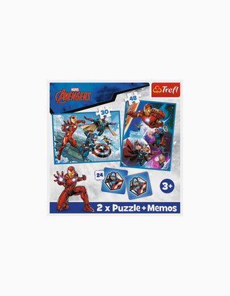 Puzzle 2en1 Trefl 30/48 Pzs 'Heroes in the Action' 3A+