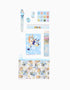 Set de Artigos de Papelaria para Criança 'Bluey e Bingo', Azul
