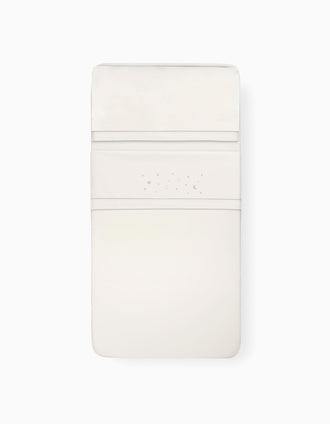 Set de Literie 3 Pcs en Coton Interbaby 'Stars' 60x120 cm, Beige
