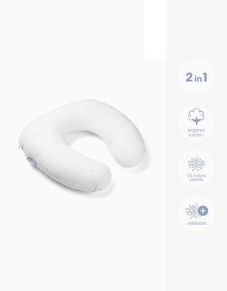 Coussin d'Allaitement Softy Doomoo, Silver Dots