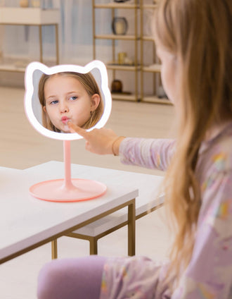GioPerfect Gato Espejo LED Cosmético InnoGIO, Rosa