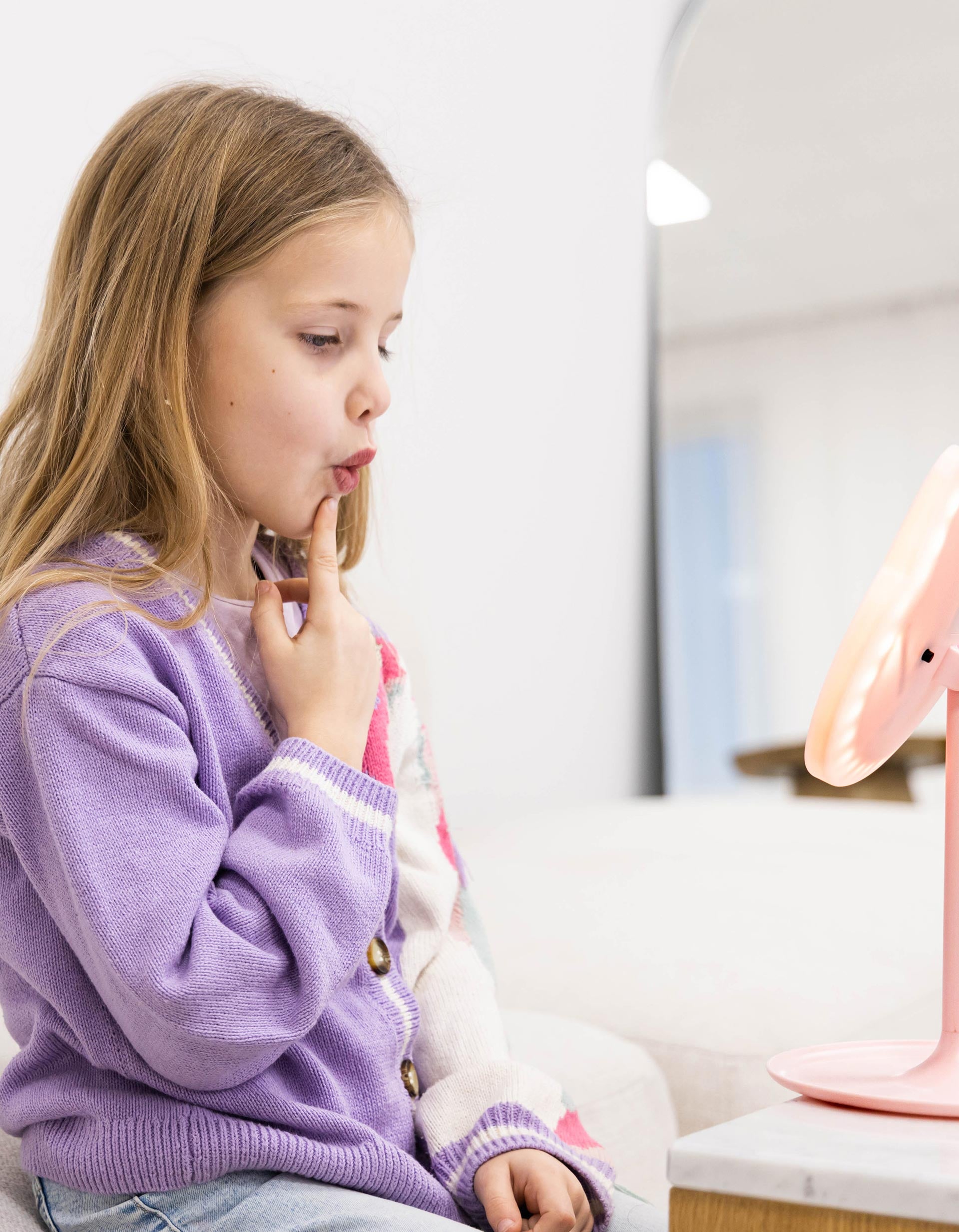 GioPerfect Gato Espejo LED Cosmético InnoGIO, Rosa