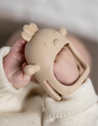 Moufle de Dentition en Silicone Nattou 0M+, Clay