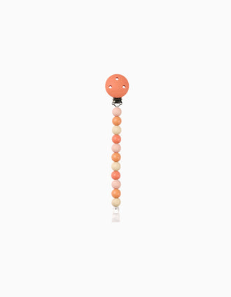 Cadena de Chupete de Silicona Nattou, Beige/Terracota