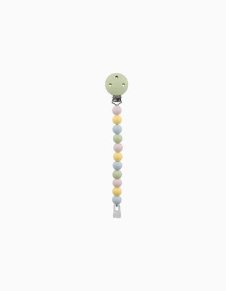 Cadena de Chupete de Silicona Nattou, Verde/Multicolor