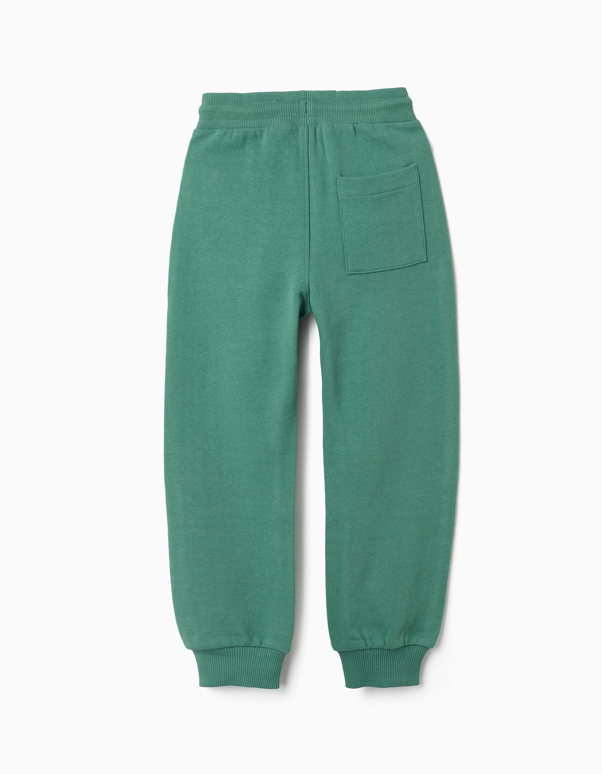 Pantalón de chándal con cordón y bolsillos para niño, verde