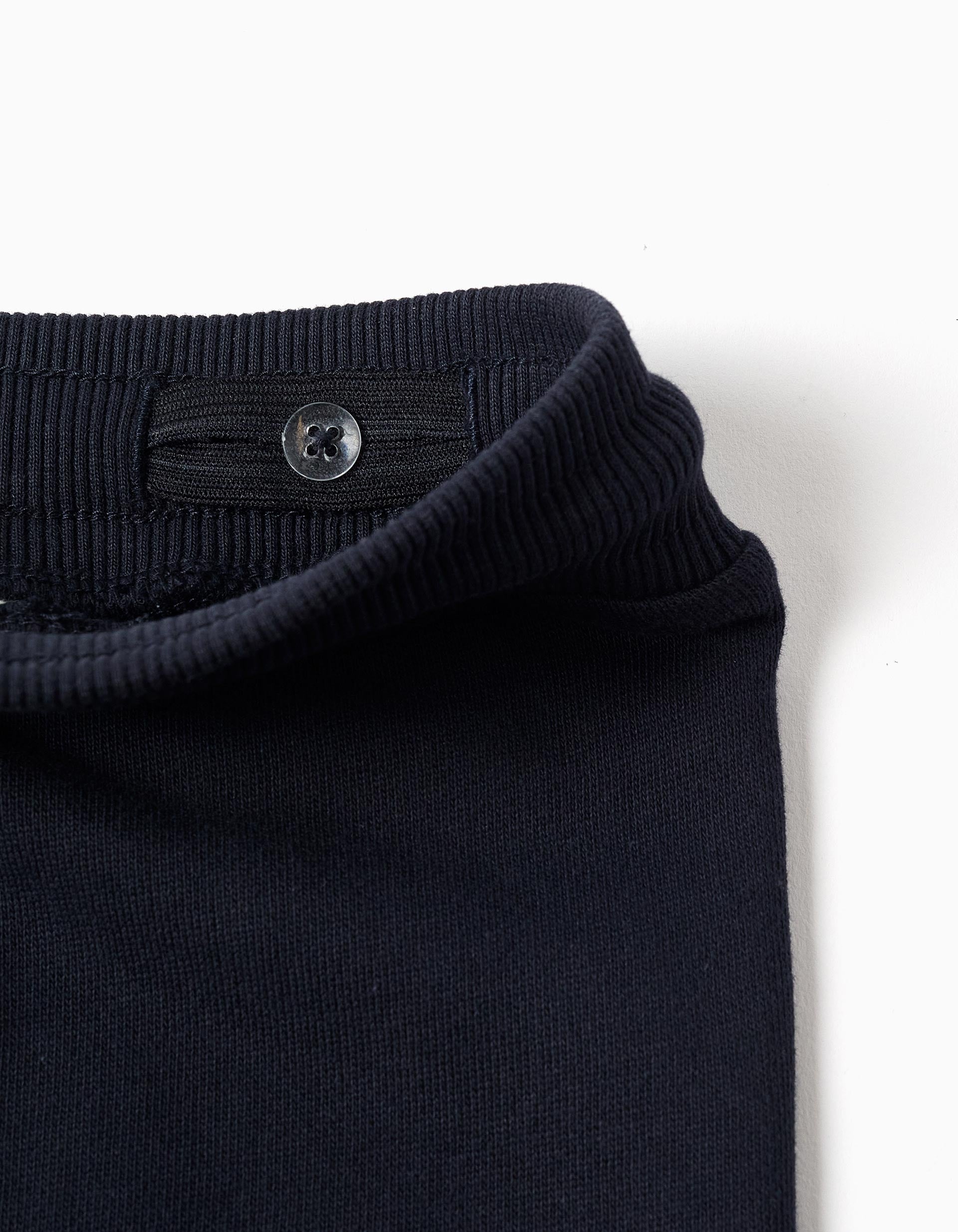 Joggers de algodão com estampado Creativity para bebé menino, azul-escuro