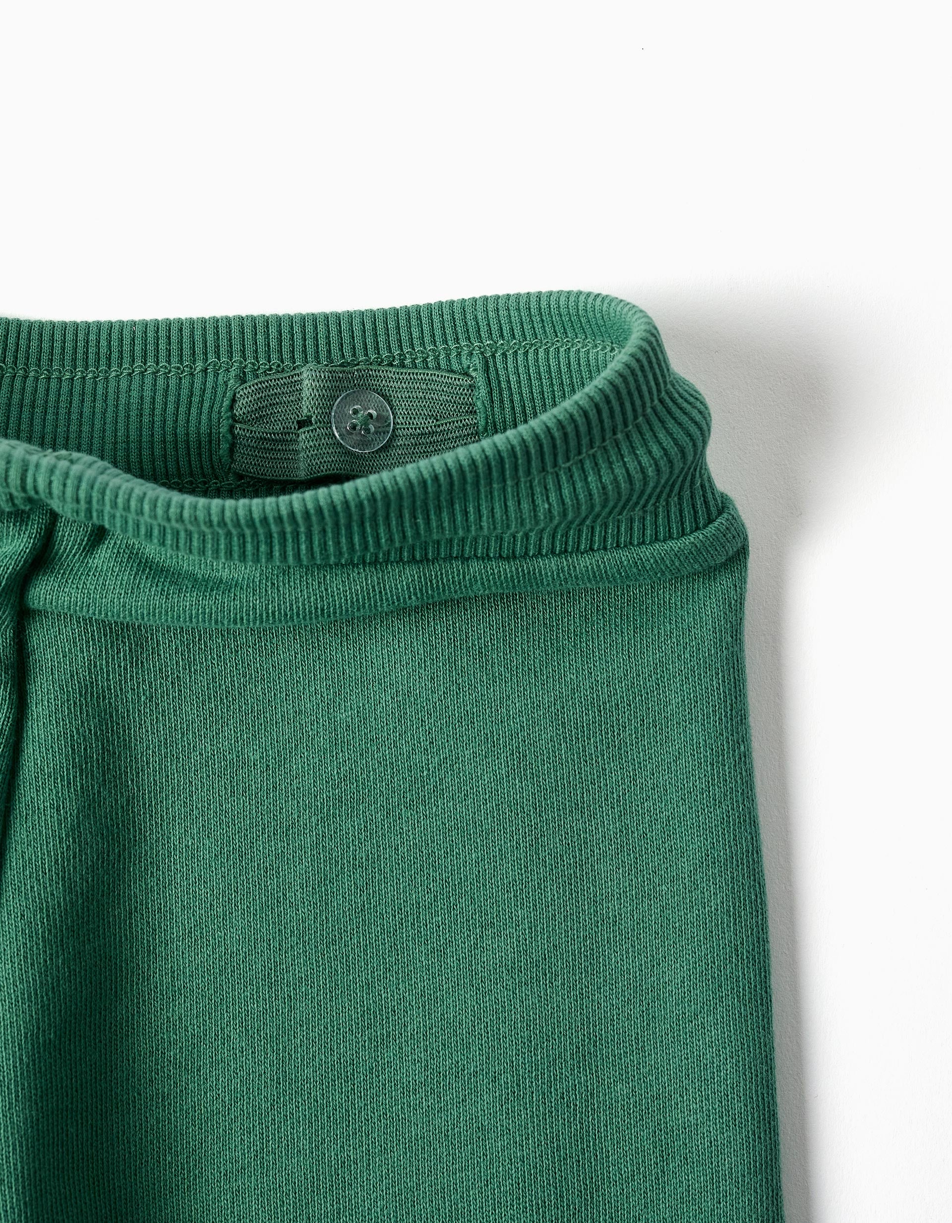 Joggers de algodão com estampado Art para bebé menino, verde