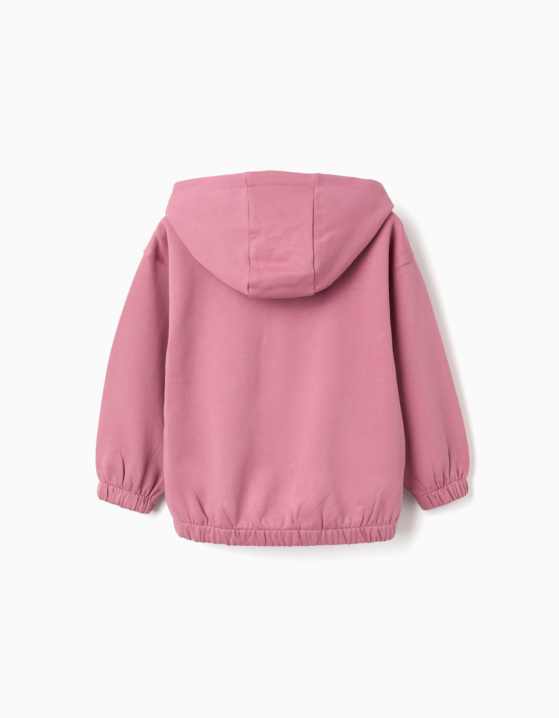 Brushed hooded sweatshirt with Hello Kitty print for girls, pink