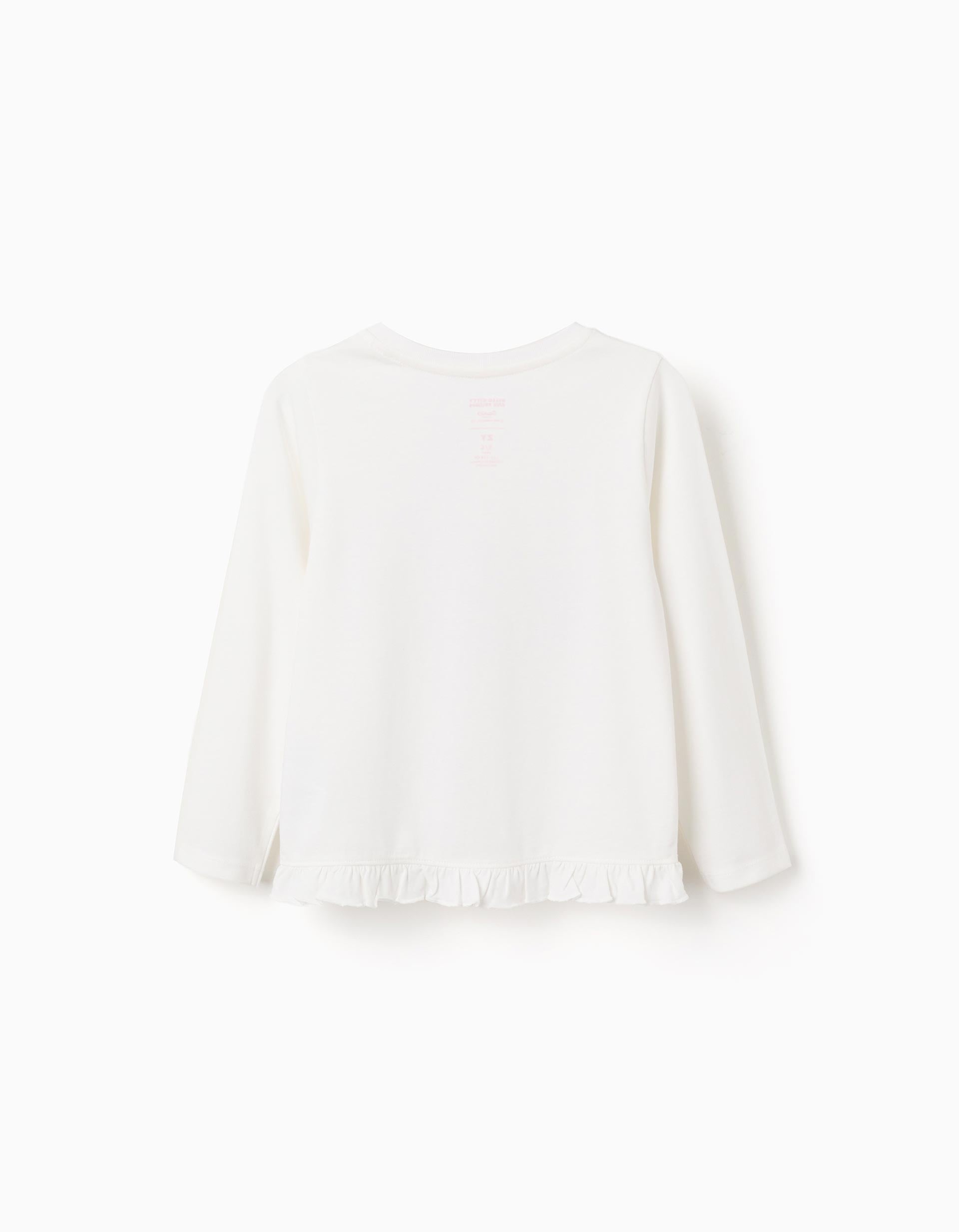 Long sleeve T-shirt with Hello Kitty and Friends print for girls, white