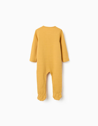 Pelele de algodón con estampado para recién nacido y bebé, amarillo