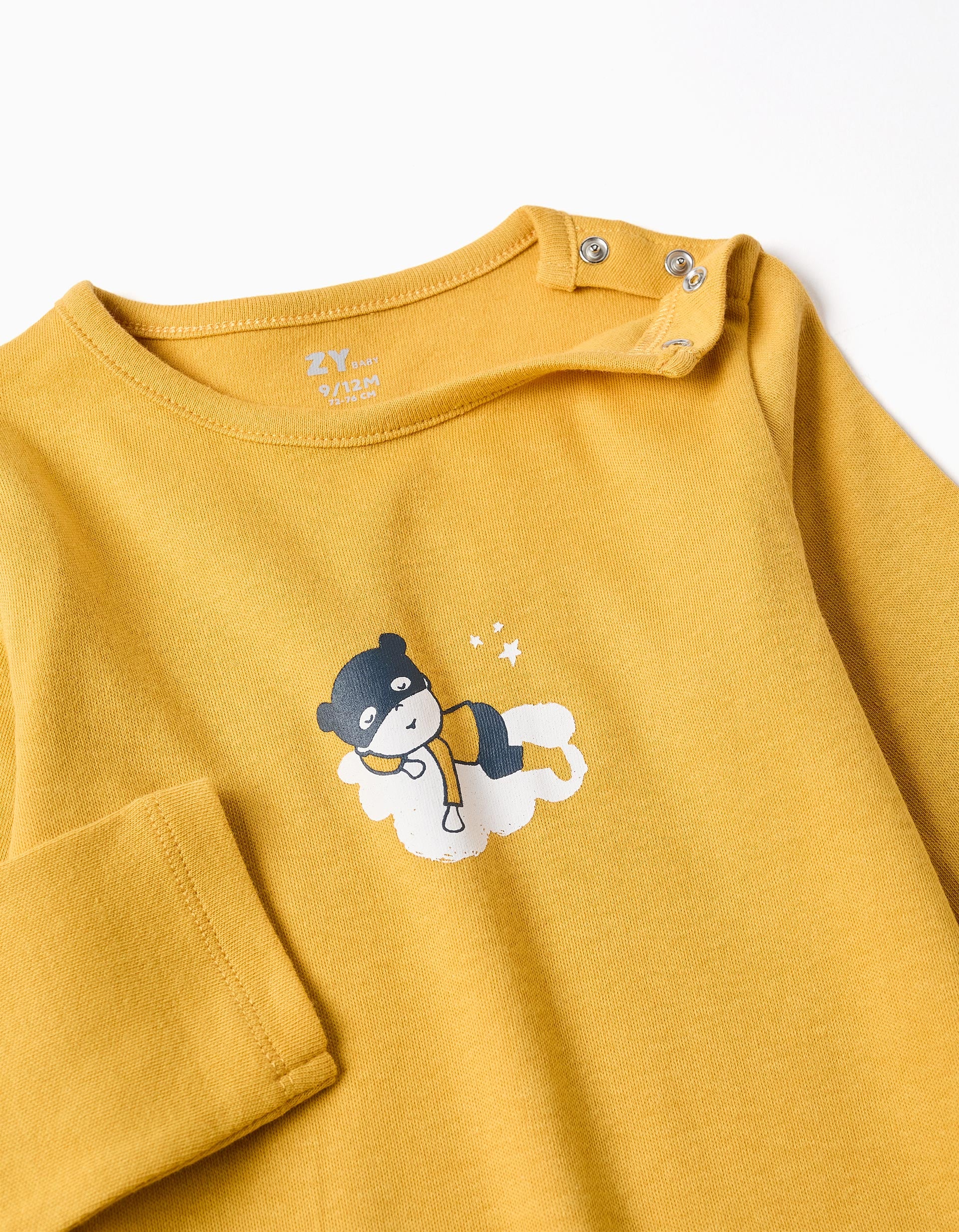 Pelele de algodón con estampado para recién nacido y bebé, amarillo