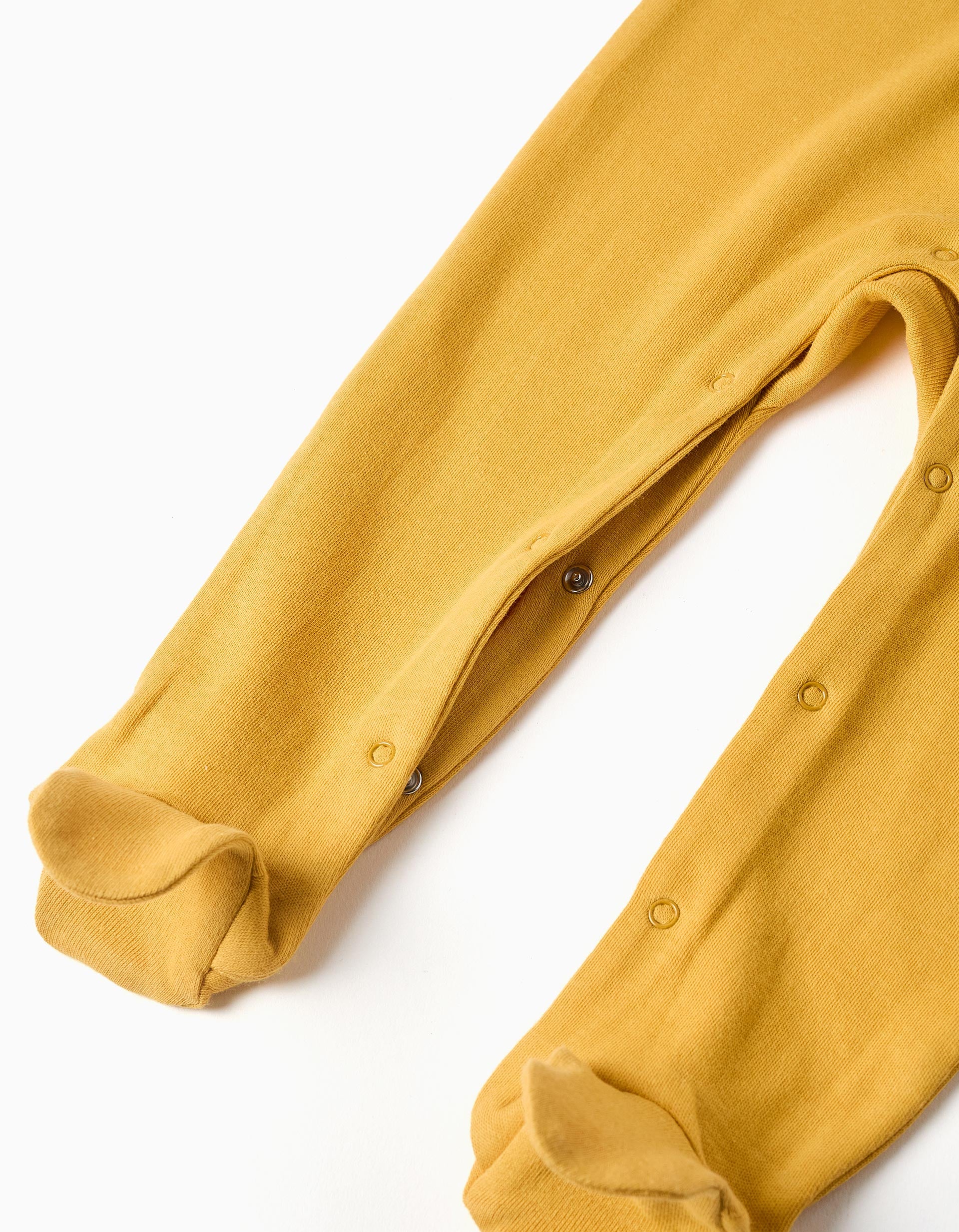 Pelele de algodón con estampado para recién nacido y bebé, amarillo