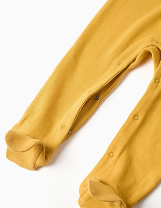 Pelele de algodón con estampado para recién nacido y bebé, amarillo