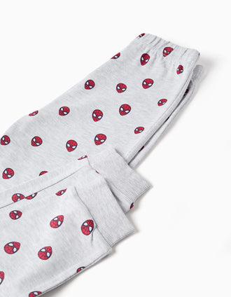 Pyjama qui brille dans le noir Spider-Man pour garçon, bleu/gris
