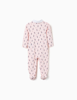 Pelele sin pies de algodón con Minnie para recién nacida y bebé, rosa