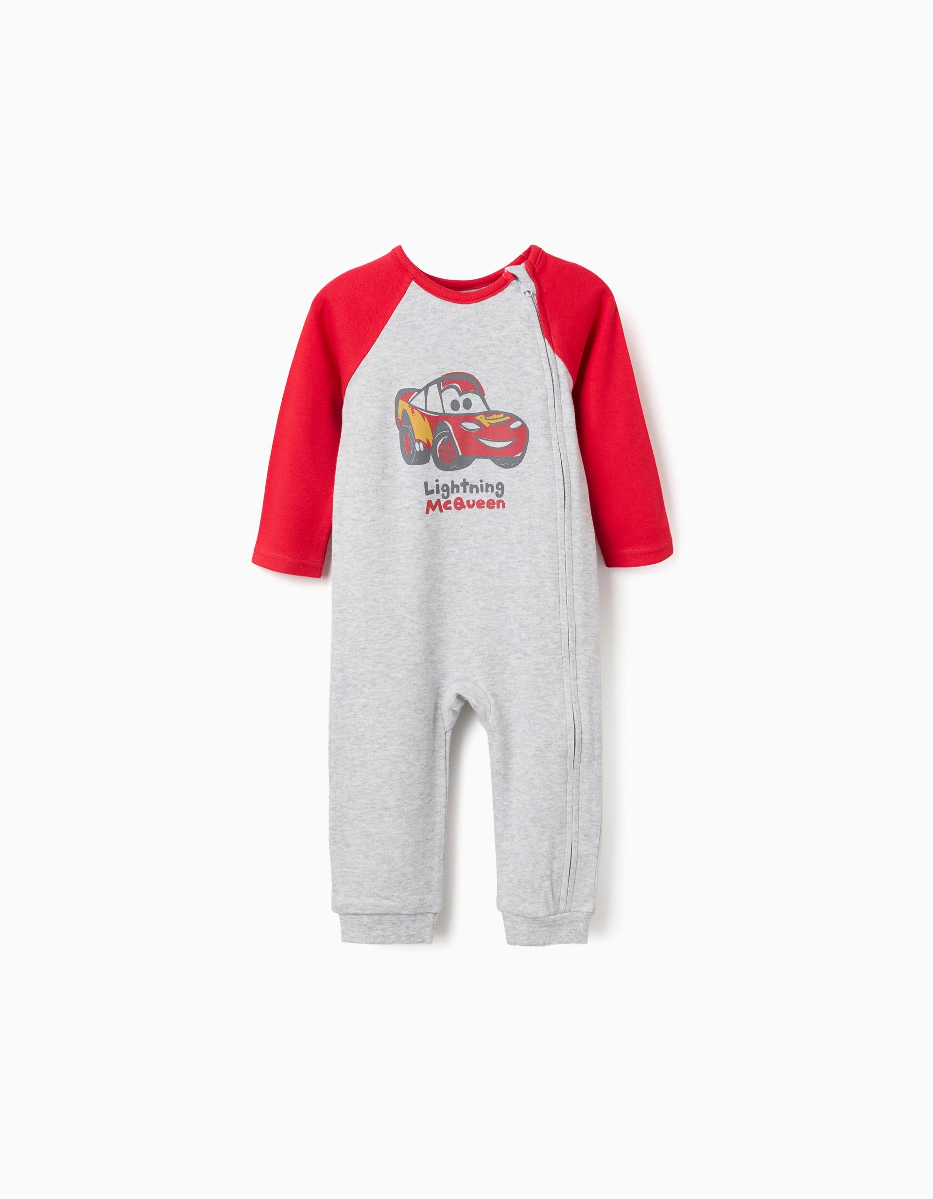 Combinaison à imprimé Flash McQueen pour nouveau-né et bébé, gris/rouge