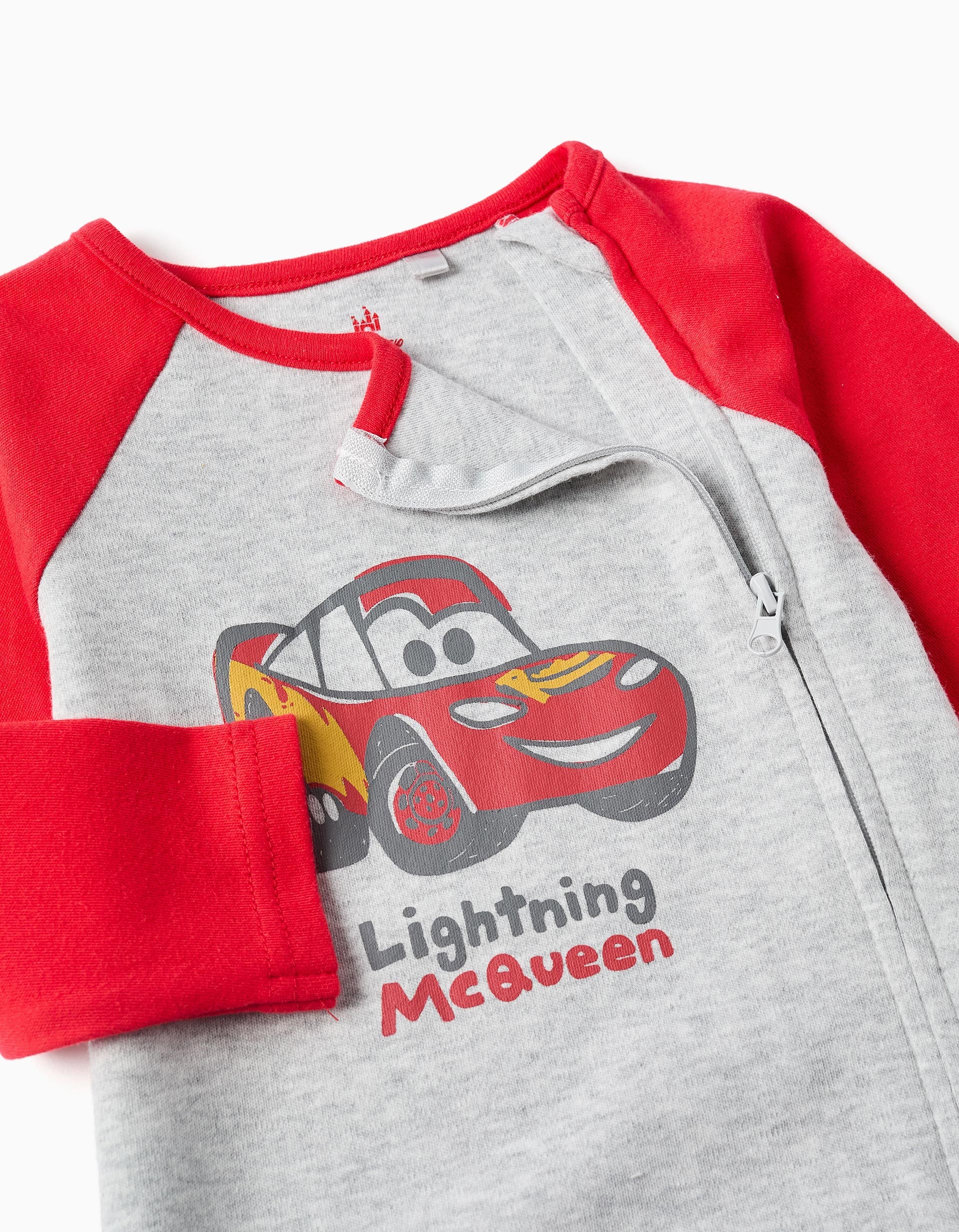 Combinaison à imprimé Flash McQueen pour nouveau-né et bébé, gris/rouge