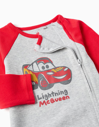 Pelele con estampado Rayo McQueen para recién nacido y bebé, gris/rojo