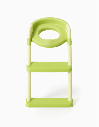 Toilet Seat Reducer with Ladder Kidz Up, Green