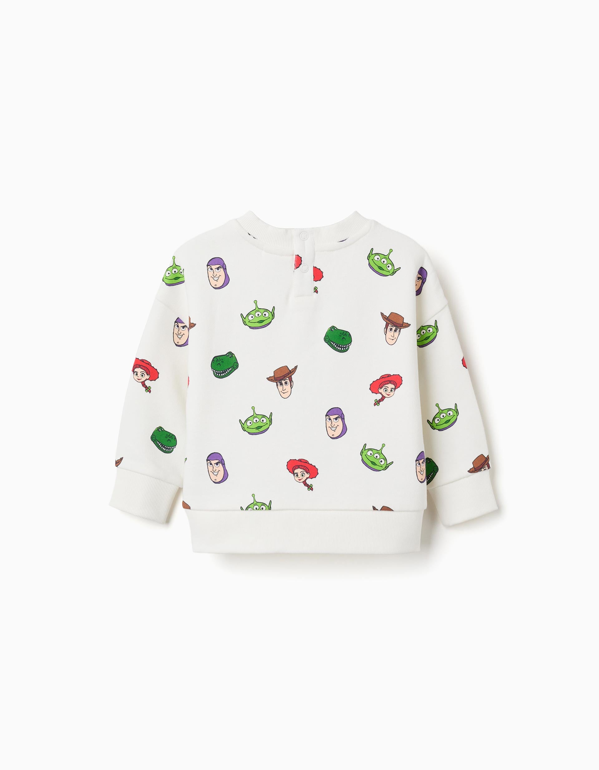 Sudadera perchada con motivo Toy Story para bebé niño, blanco