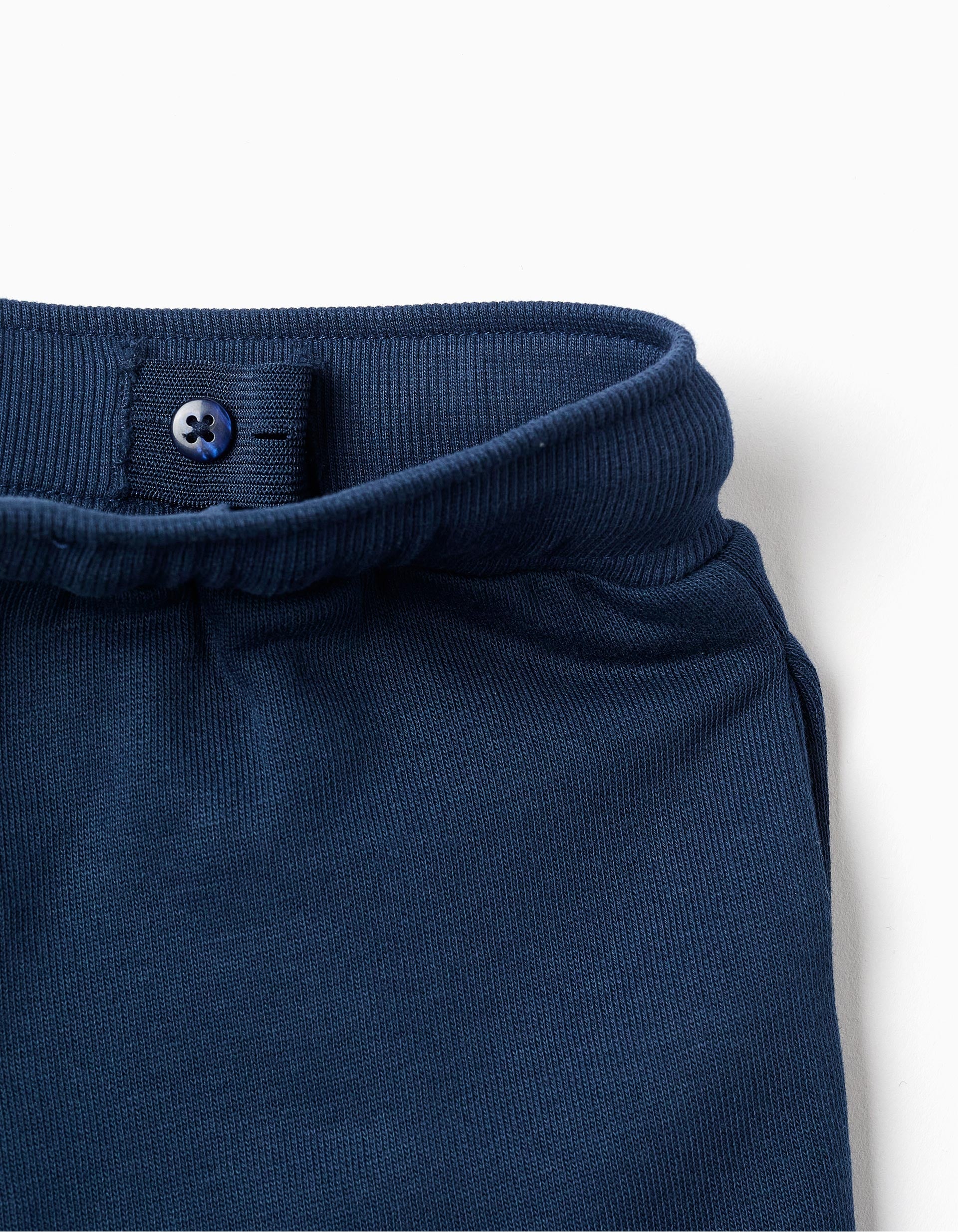 Brushed joggers with Super Friends print for baby boys, dark blue