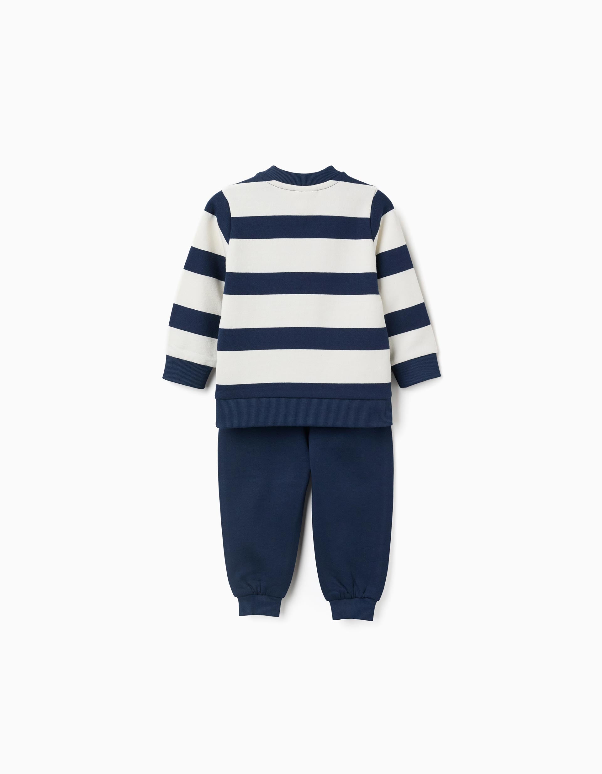 Sudadera + pantalones perchados con Mickey para bebé niño, azul/blanco