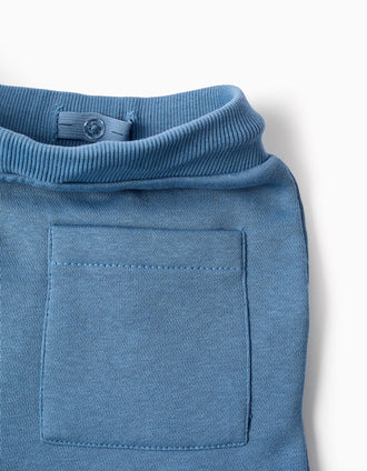 Pantalón jogger cargo perchado con estampado No Rules para niño, azul