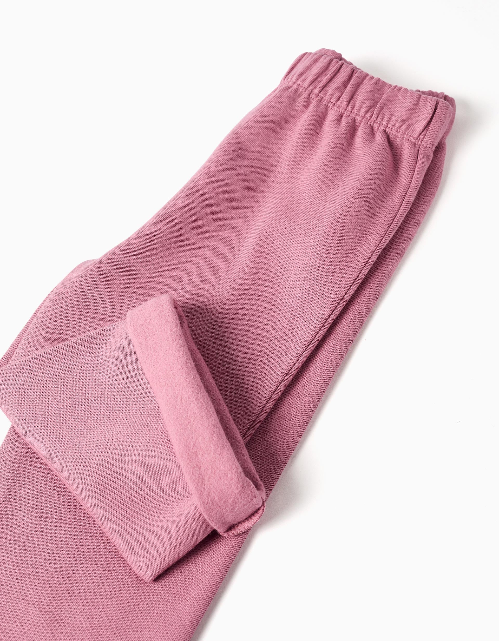 Brushed sweatshirt + trousers with Minnie for baby girls, pink/white