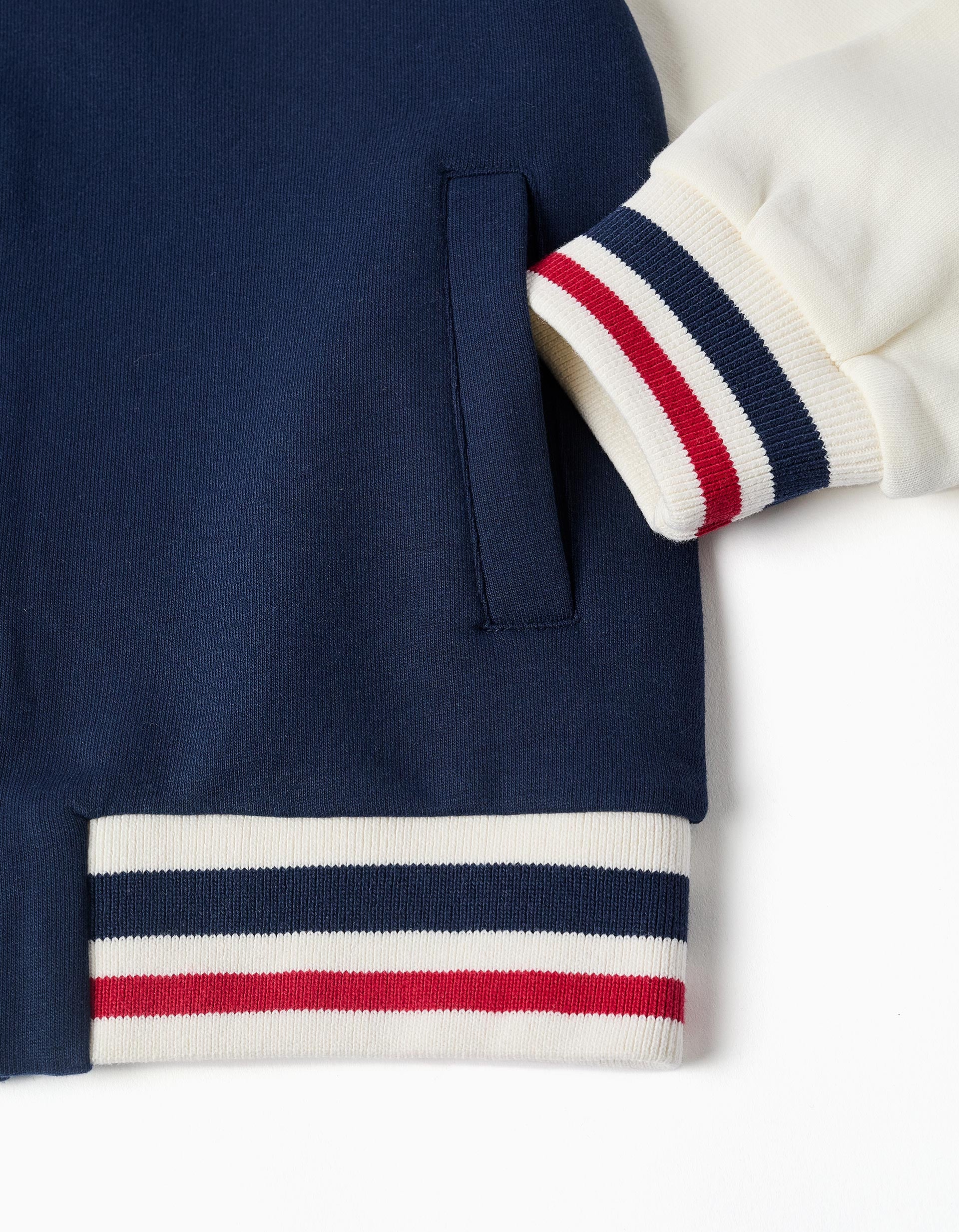 Blouson aviateur en coton peigné Spider-Man pour garçon, multicolore