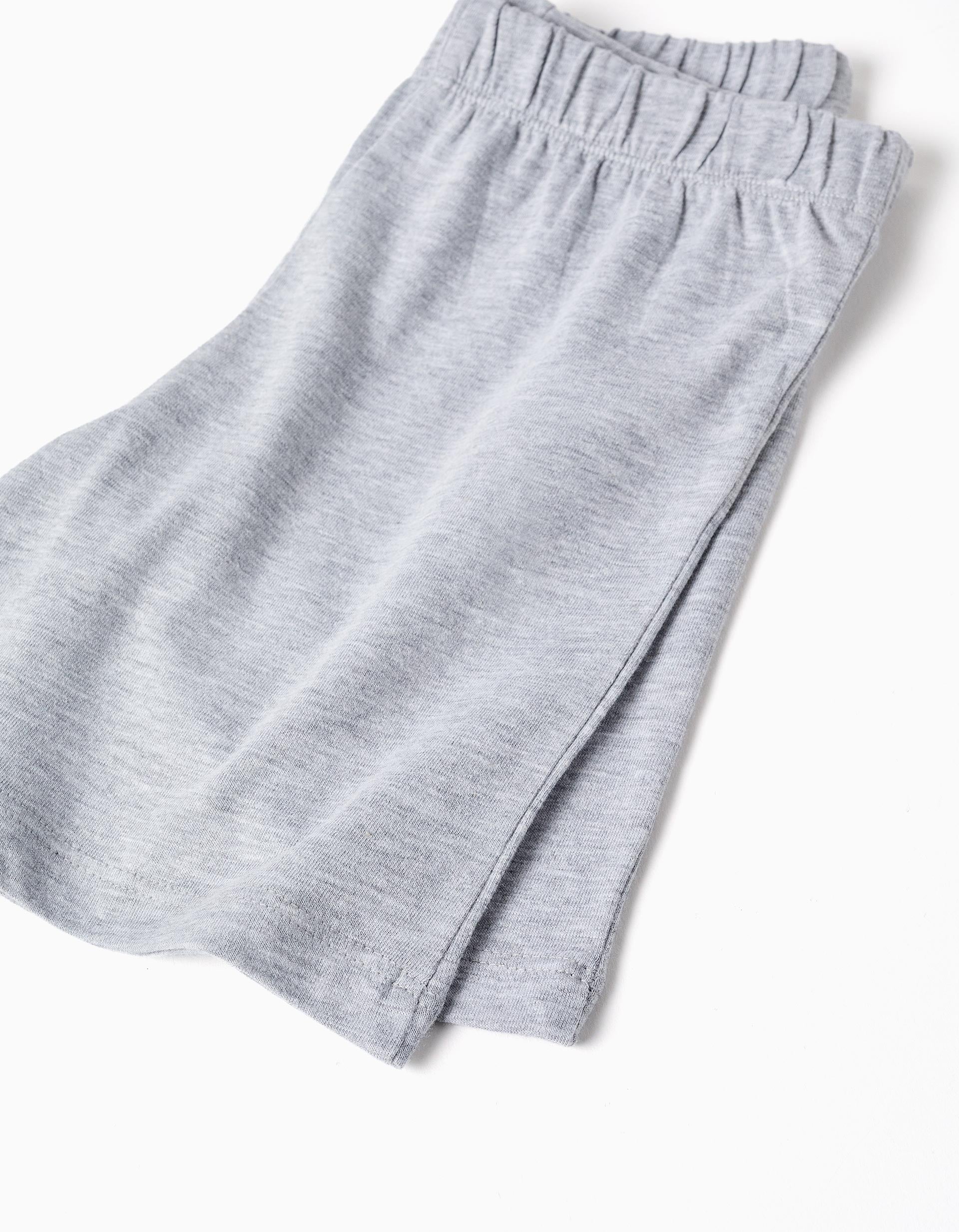 Pyjama court en coton avec imprimé Mario Kart pour garçon, bleu/gris