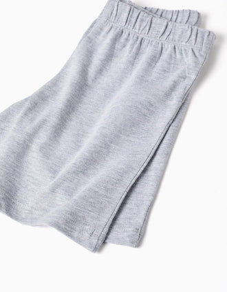 Pyjama court en coton avec imprimé Mario Kart pour garçon, bleu/gris