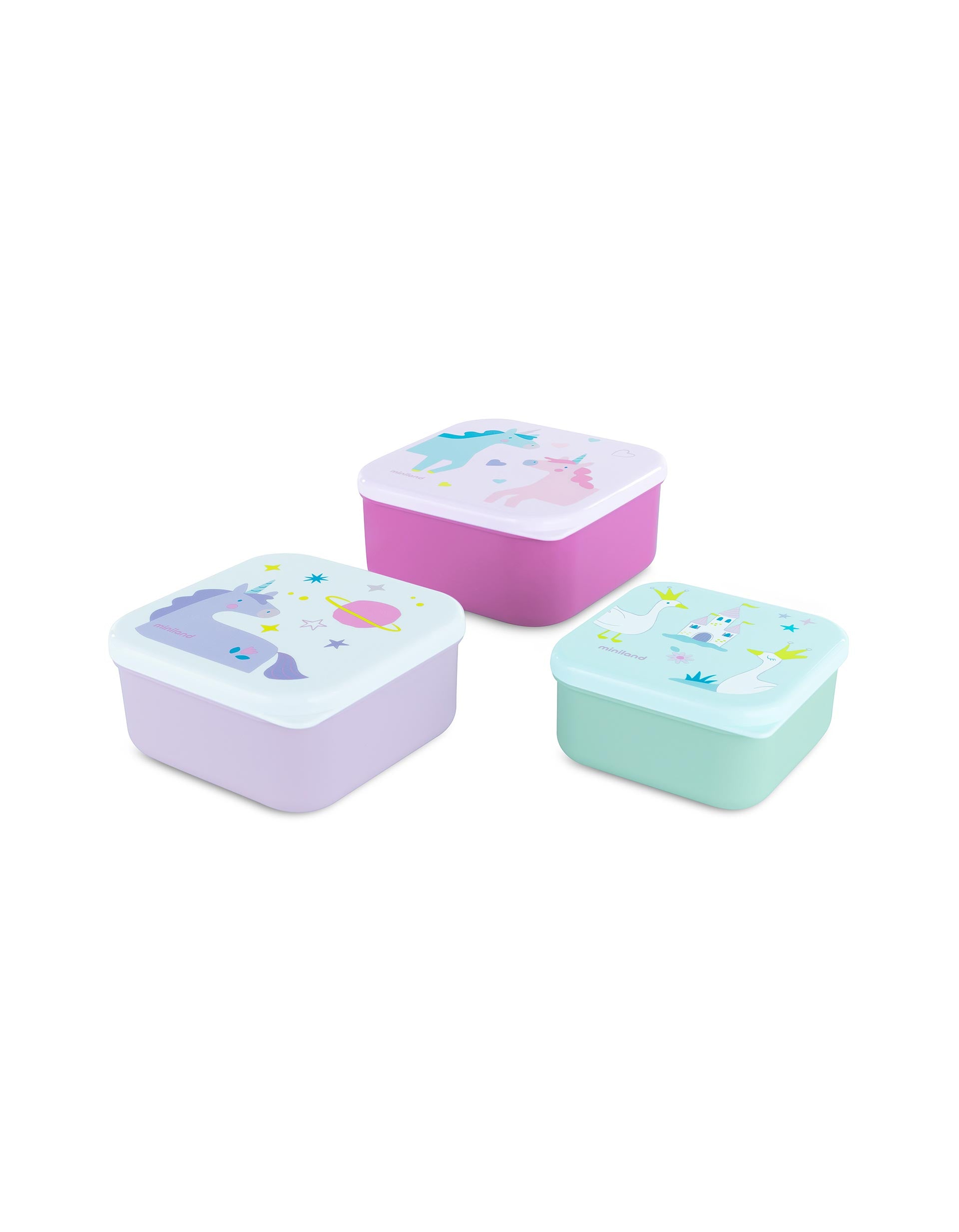 Set of 3 Snackboxes Fantasy by Miniland