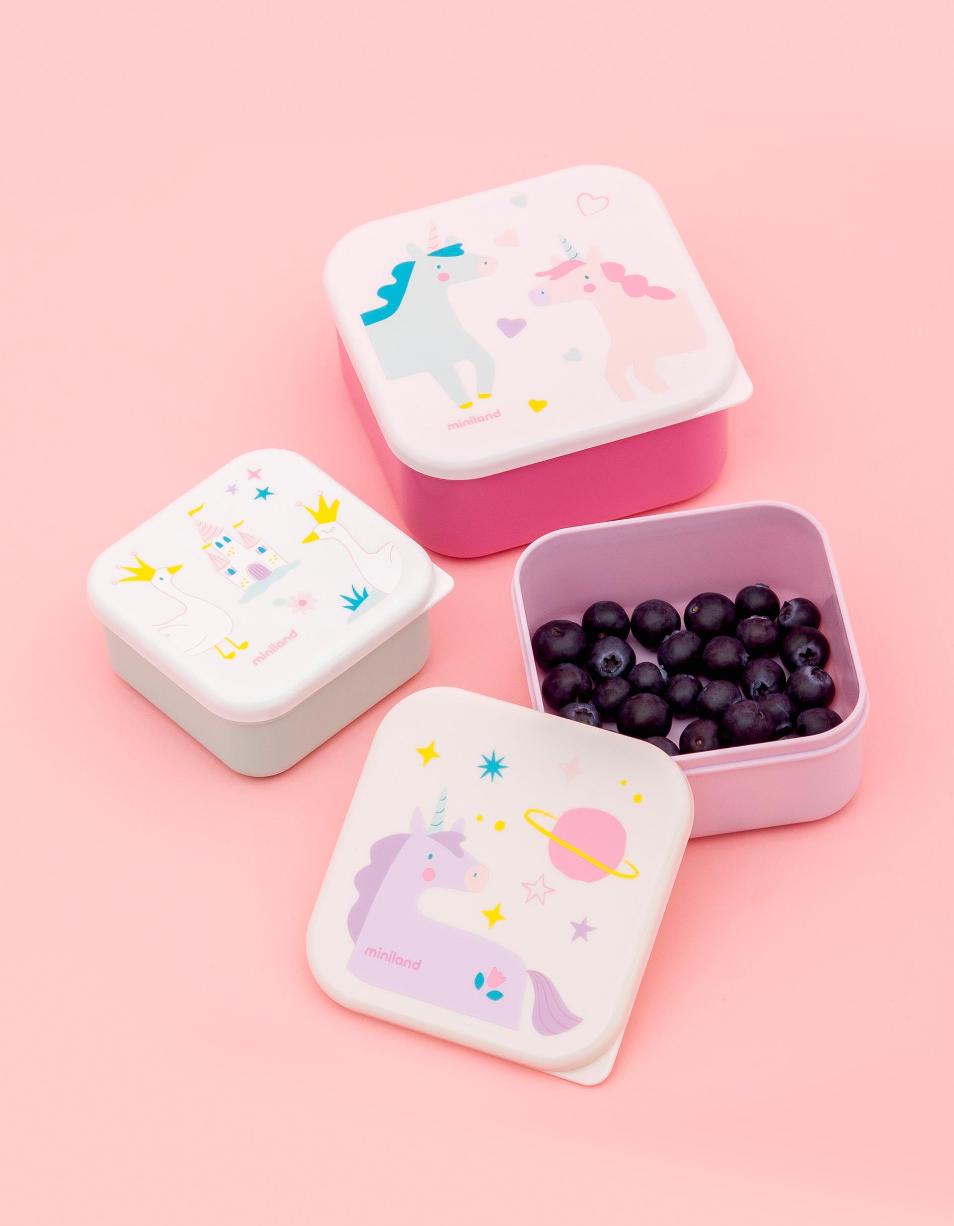 Set of 3 Snackboxes Fantasy by Miniland