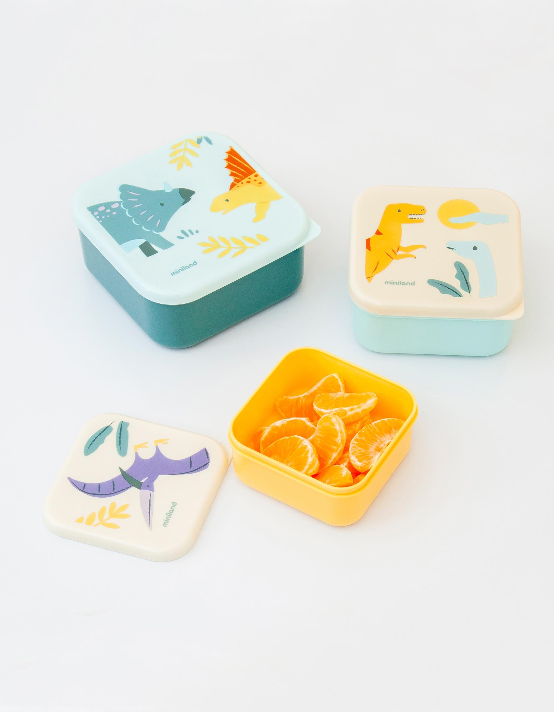 Set of 3 Snackboxes Jurassic by Miniland