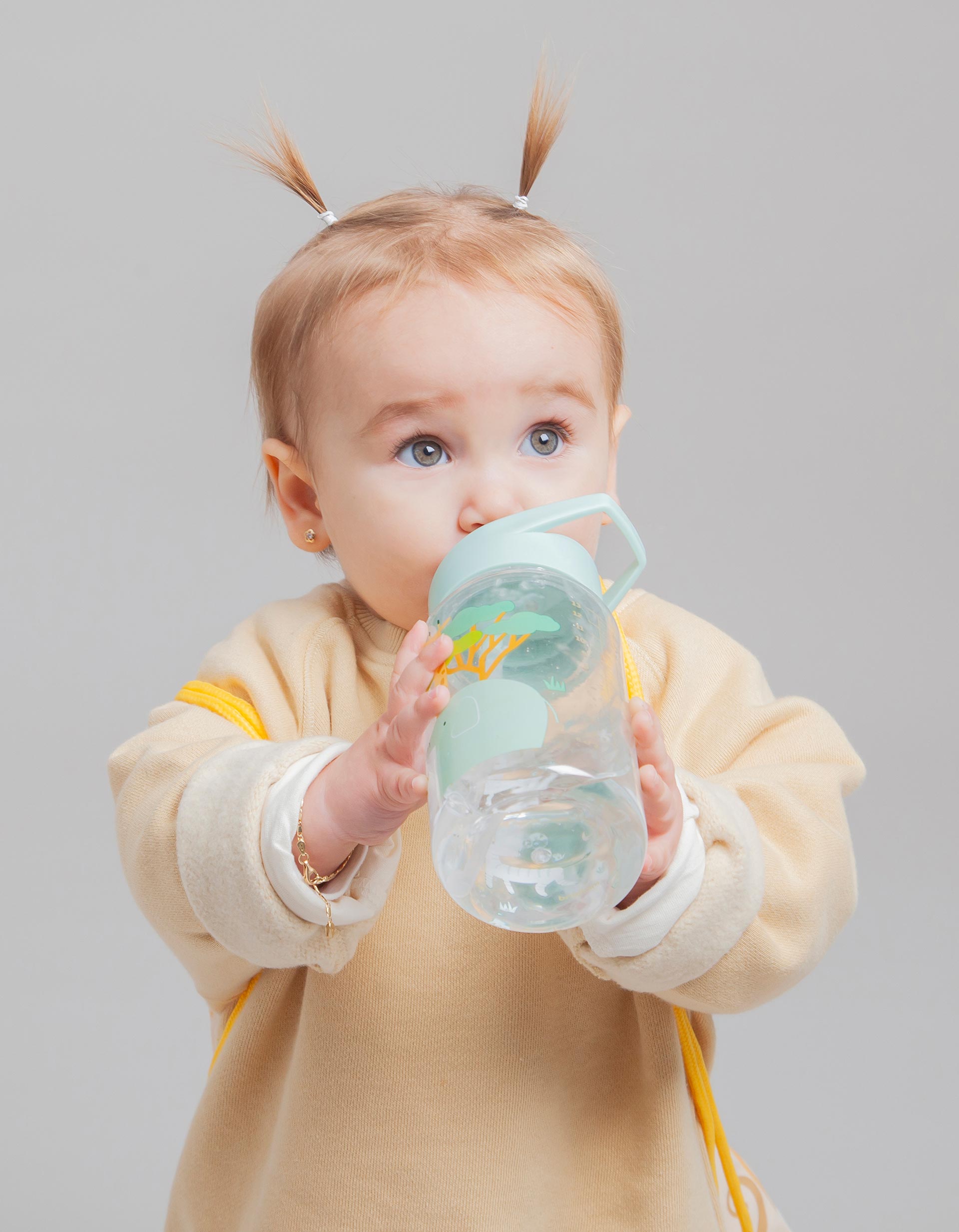 Tritan Jungle Kiddie Bottle 450ml by Miniland, 6M+