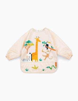 Bavoir Imperméable avec Manches et Poche Jungle de Miniland