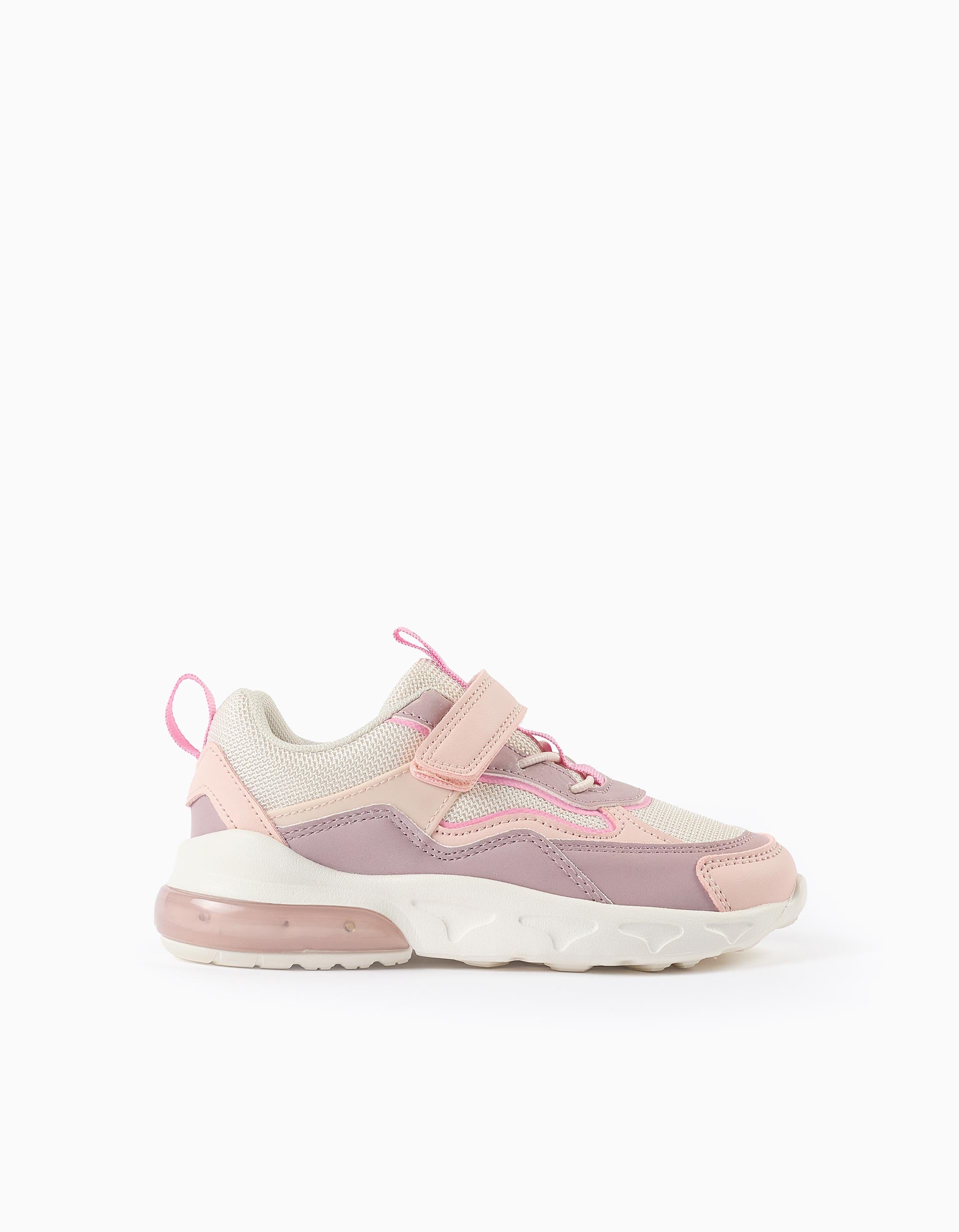 Baskets bi-matière lumineuses Superlight Runner pour fille, rose