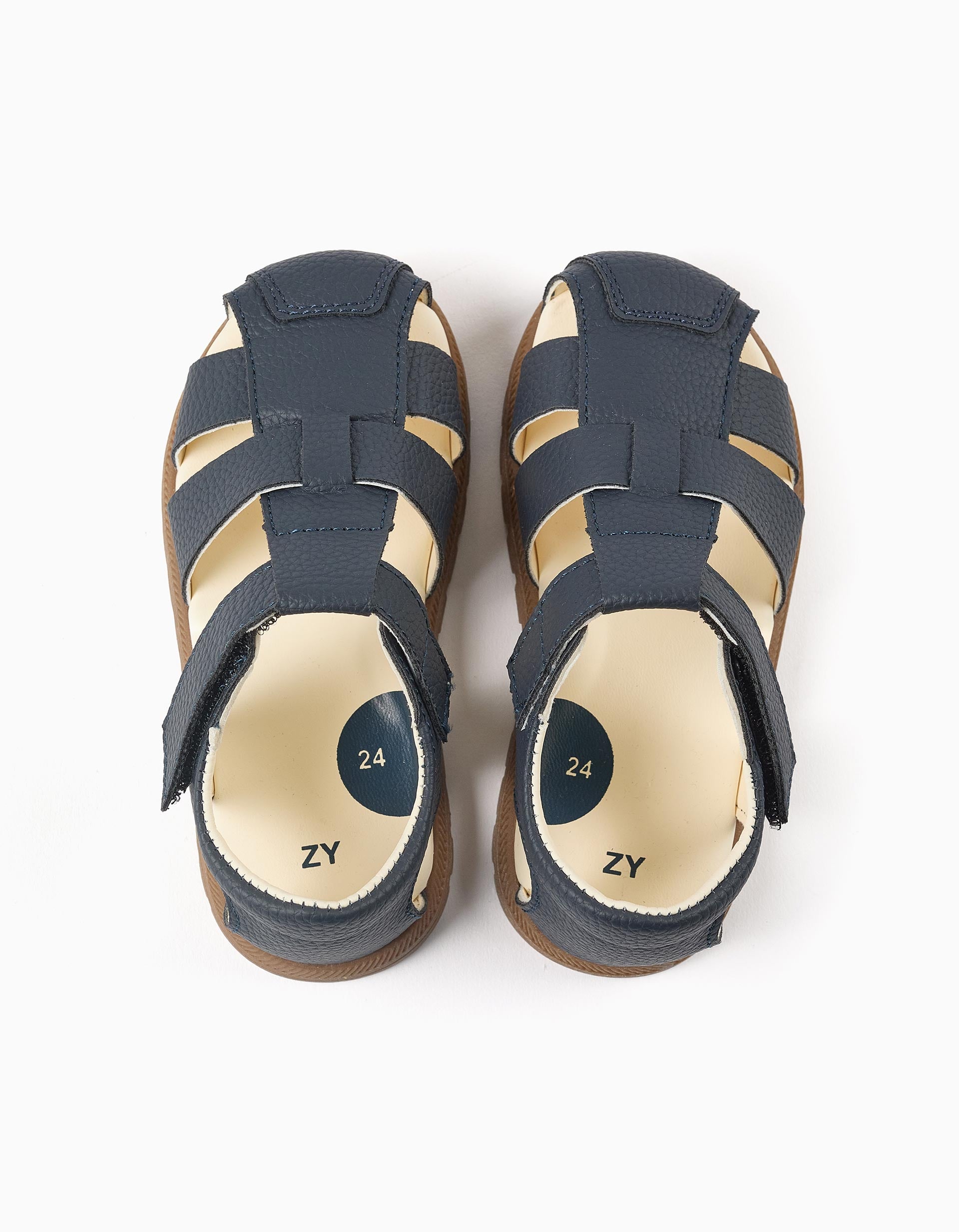 Sandales fermées My First Steps pour nouveau-nés et bébés, bleu foncé