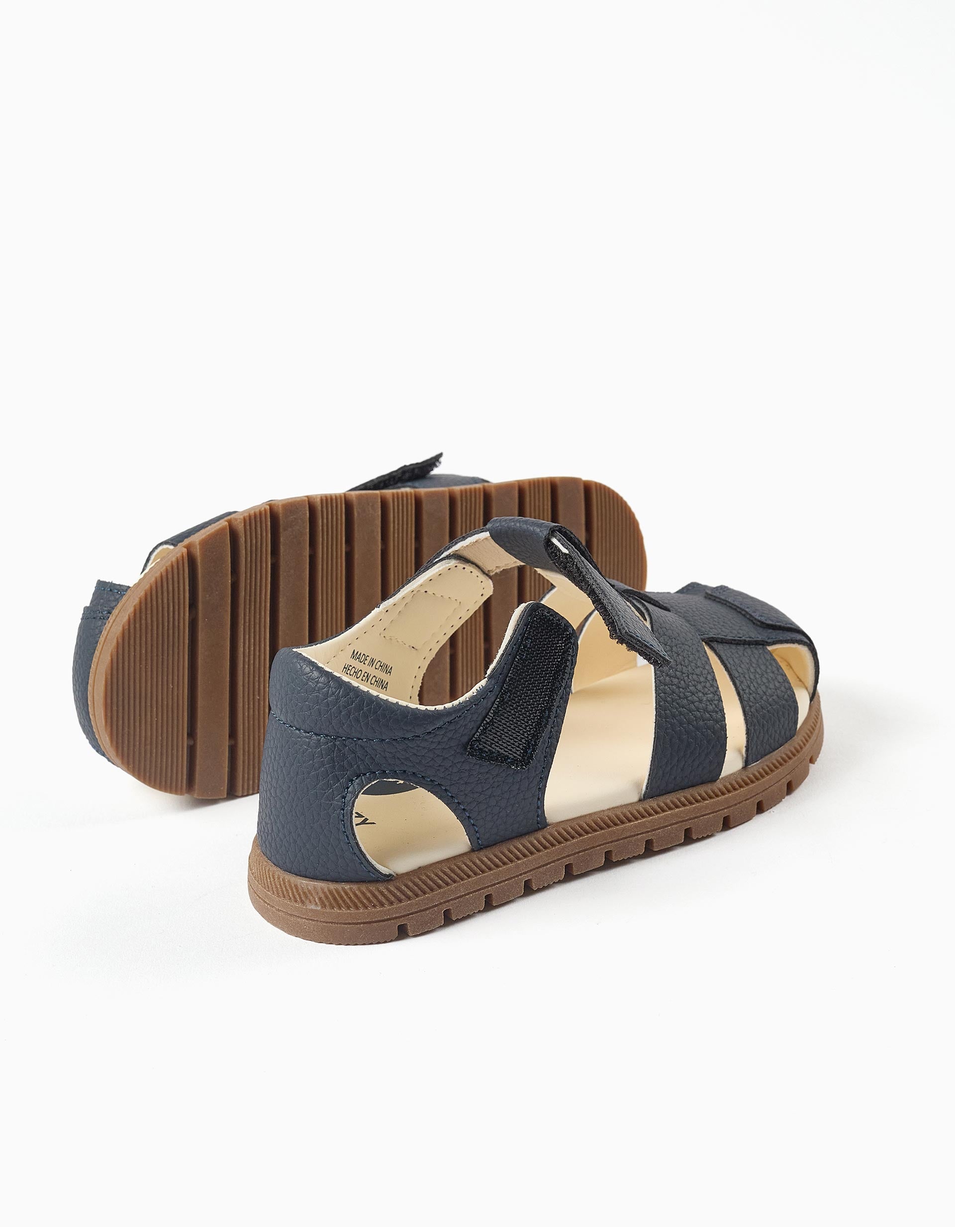 Sandales fermées My First Steps pour nouveau-nés et bébés, bleu foncé