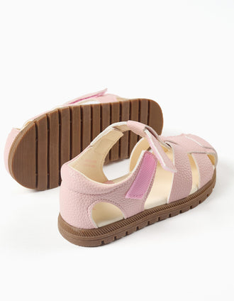 My First Steps sandals for newborn and baby girls, light pink