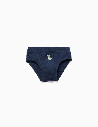 Pack de 5 cuecas com estampados de crocodilo para menino, multicolor