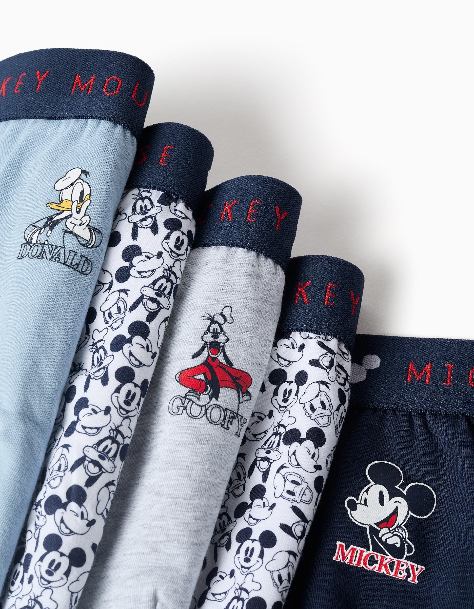 Pack of 5 cotton briefs with Mickey & Friends for boys, multicolour