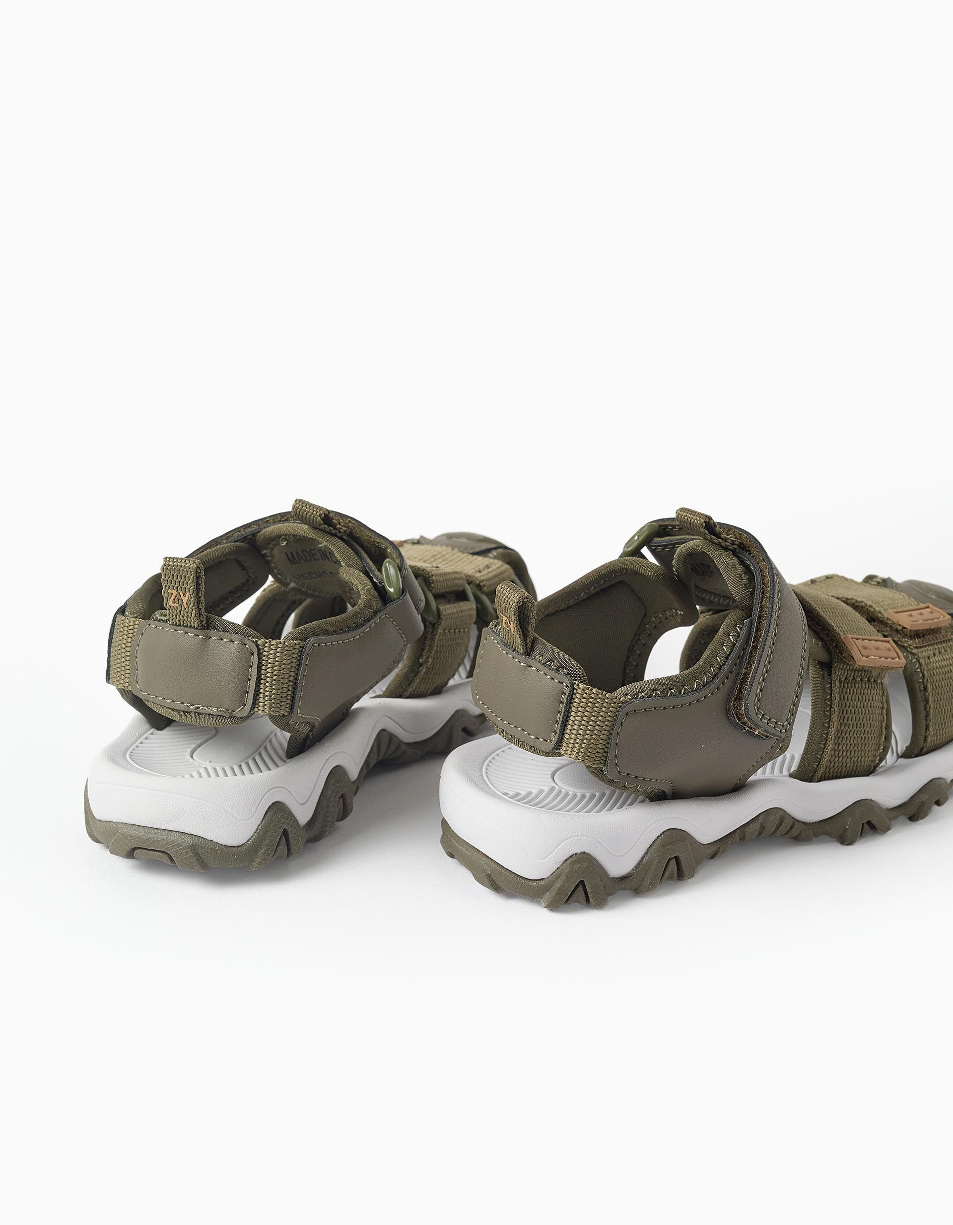 Cangrejeras superligeras con suela antideslizante para niño, verde oscuro