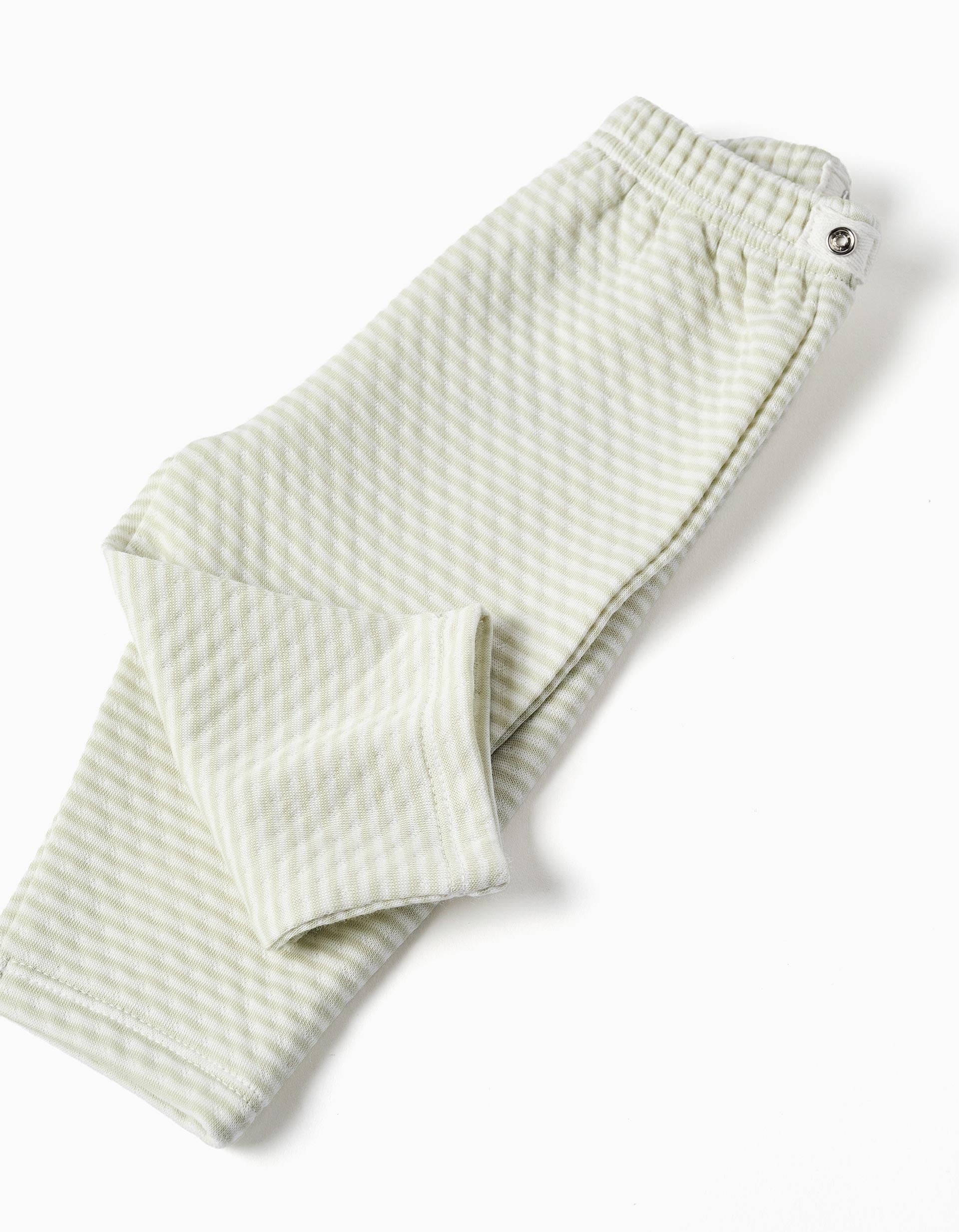 Pijama de algodón acolchado para recién nacido y bebé, verde