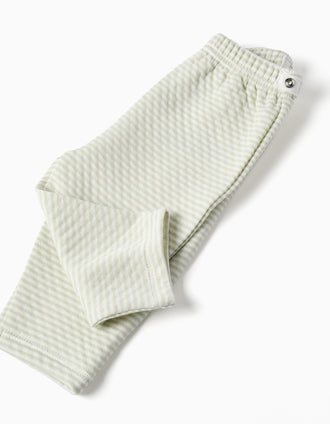 Pijama de algodón acolchado para recién nacido y bebé, verde