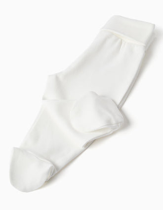 4-piece cotton set for newborns and babies, white/beige